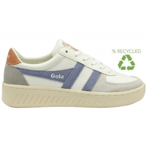 Gola Classics Grandslam Trident Sneakers Hvide Lavendel Danmark | HNEQ89730