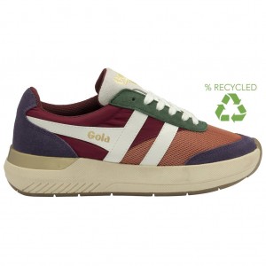 Gola Classics Raven Sneakers Terracotta Cerise Plum Danmark | KOIZ80372