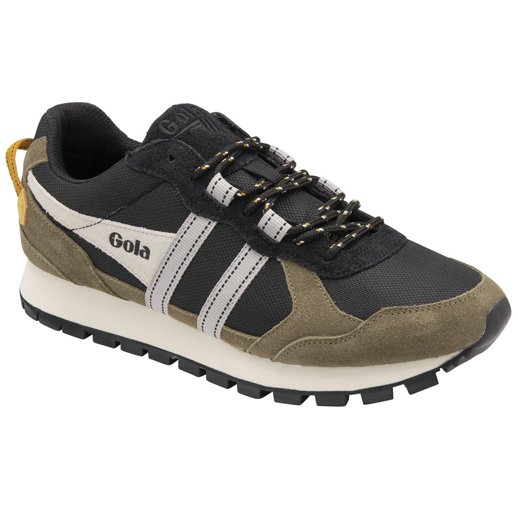 Gola Classics Altitude Sneakers Sort Khaki Hvide Danmark | KTQD29478