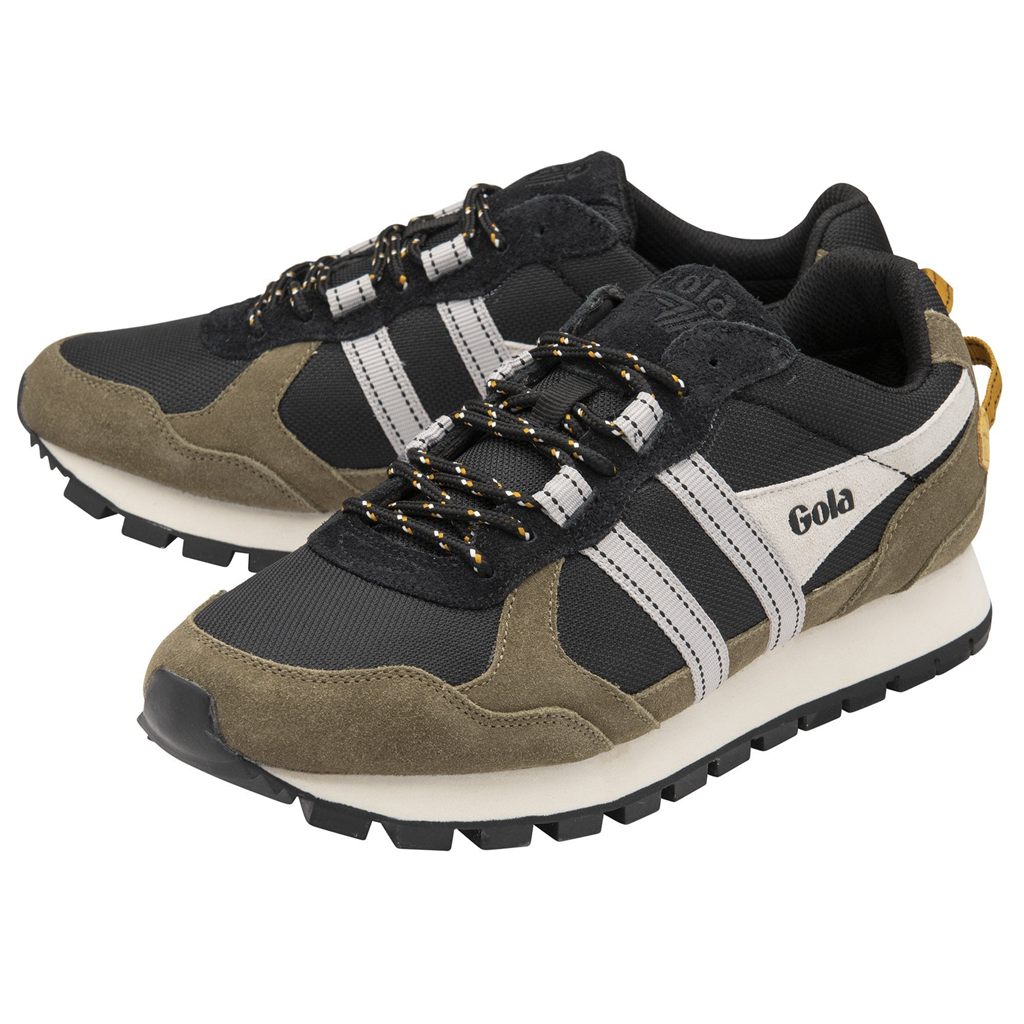 Gola Classics Altitude Sneakers Sort Khaki Hvide Danmark | KTQD29478