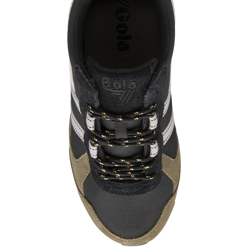 Gola Classics Altitude Sneakers Sort Khaki Hvide Danmark | KTQD29478