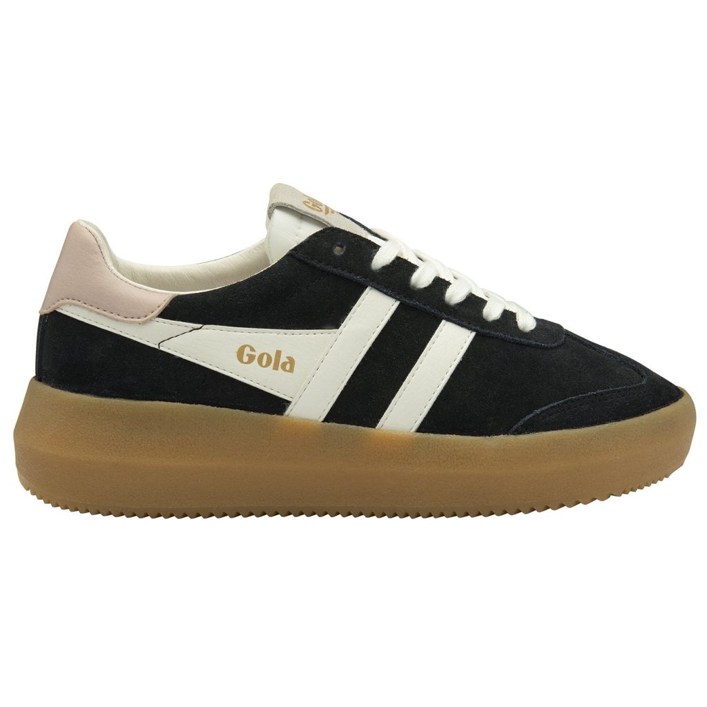 Gola Classics Athena Sneakers Sort Hvide Lyserød Danmark | JDMR15382