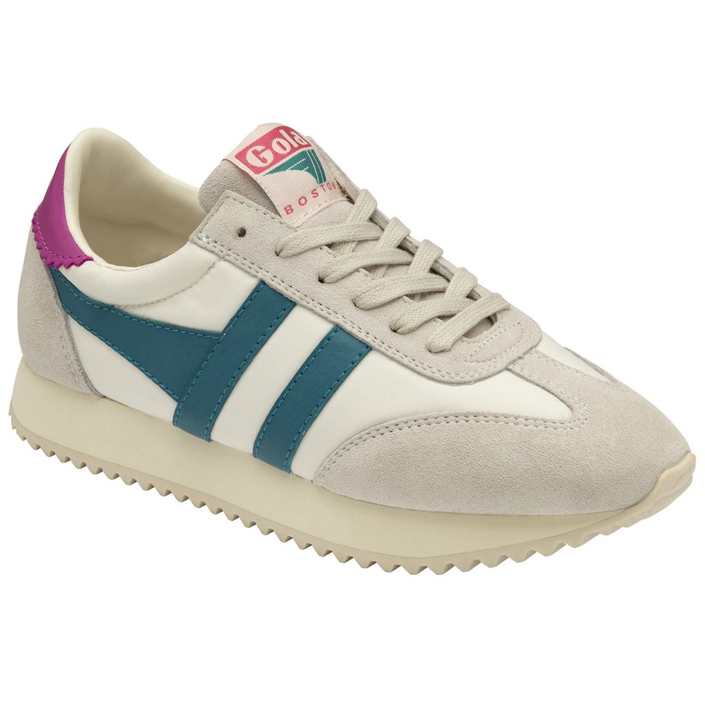 Gola Classics Boston '78 Sneakers Hvide Fuchsia Danmark | NDBT13059