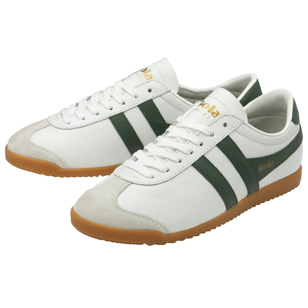 Gola Classics Bullet Leather Sneakers Hvide Danmark | MQOP07628