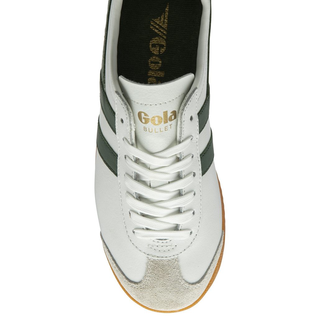 Gola Classics Bullet Leather Sneakers Hvide Danmark | MQOP07628