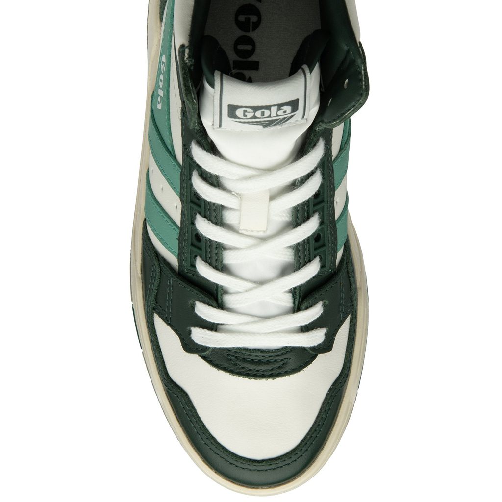 Gola Classics Challenge High Sneakers Hvide Grøn Danmark | KIHL02473