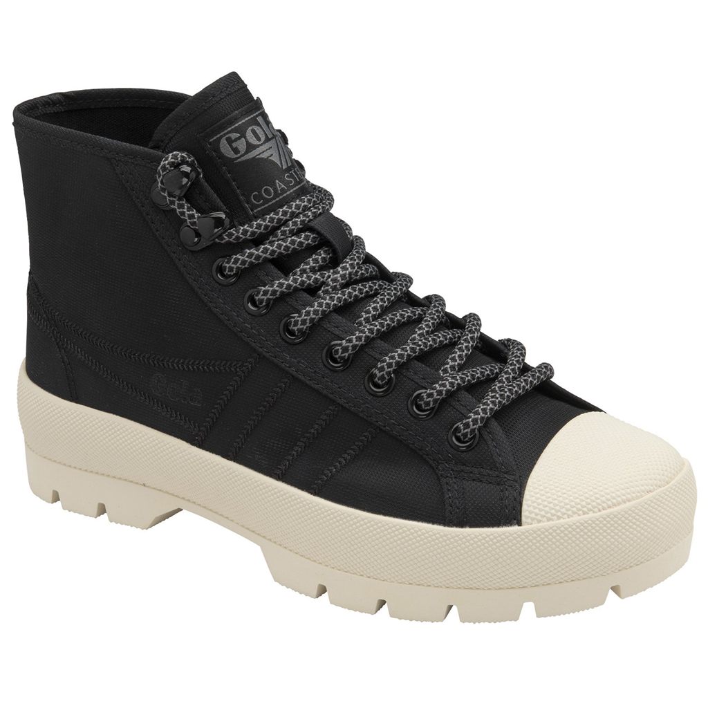 Gola Classics Coaster Peak High Hiker Sneakers Sort Hvide Danmark | TORJ73056