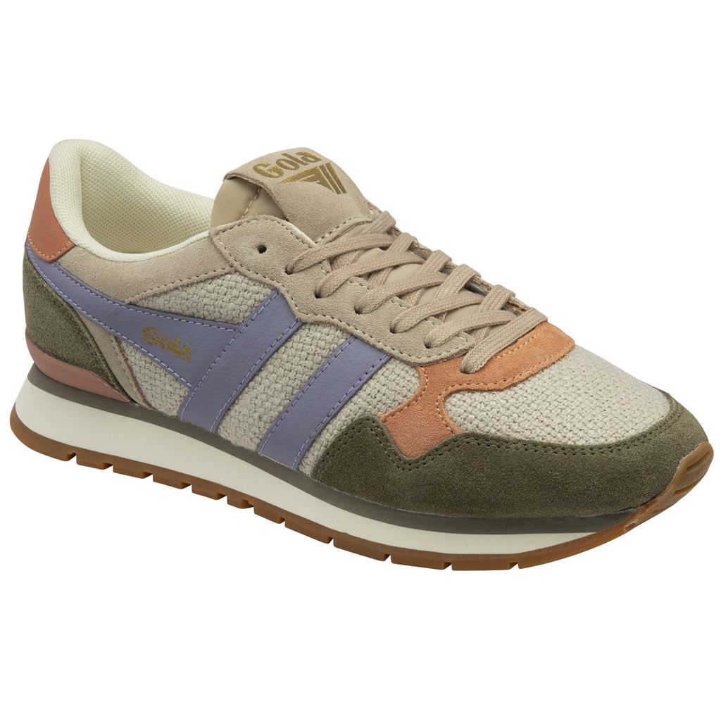 Gola Classics Colorado Sneakers Khaki Lavendel Danmark | AYZF81075