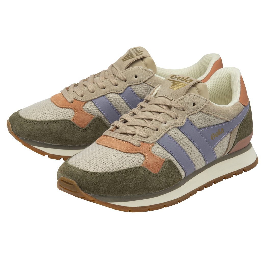 Gola Classics Colorado Sneakers Khaki Lavendel Danmark | AYZF81075