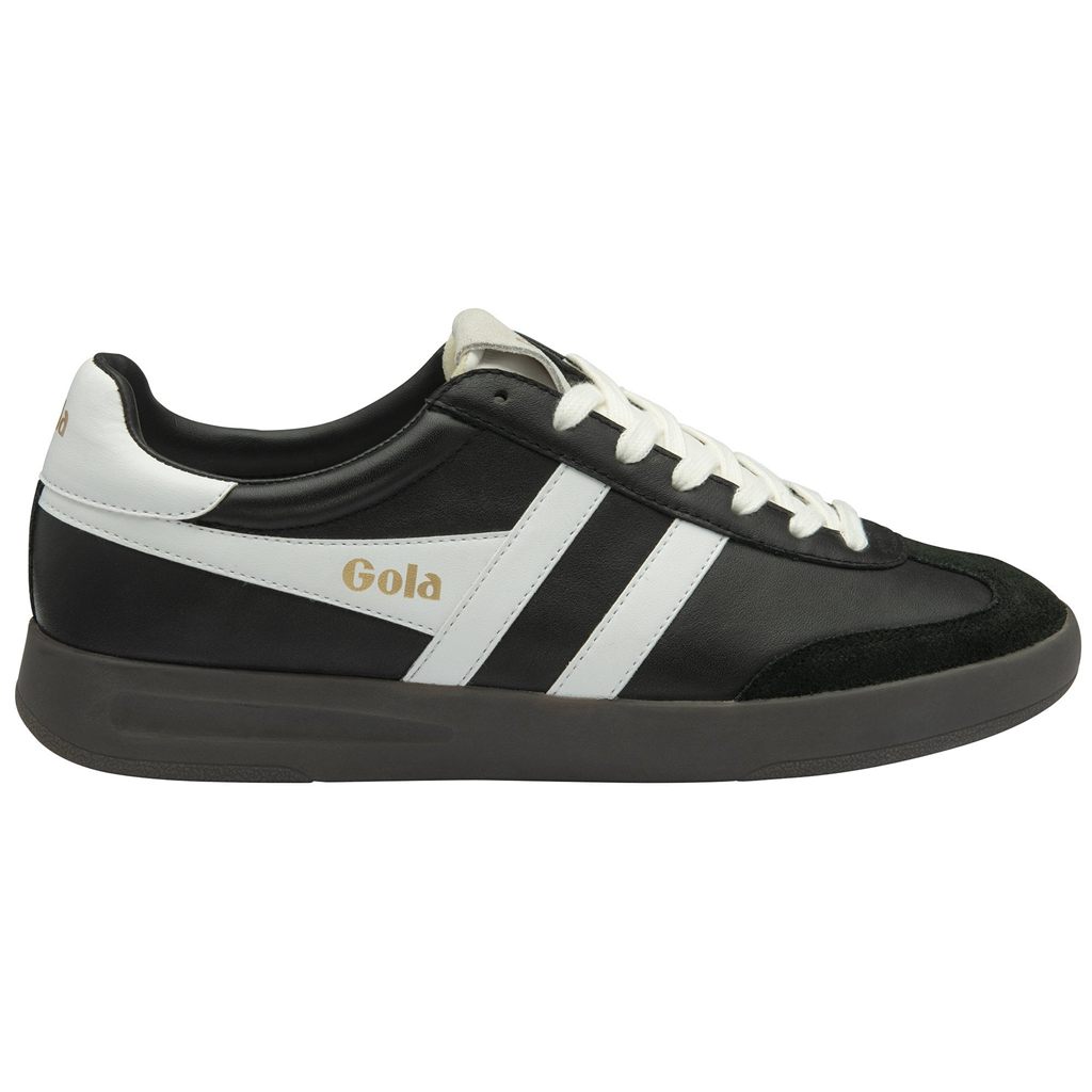 Gola Classics Cyclone Leather Sneakers Sort Hvide Mørke Danmark | ZNBU89354