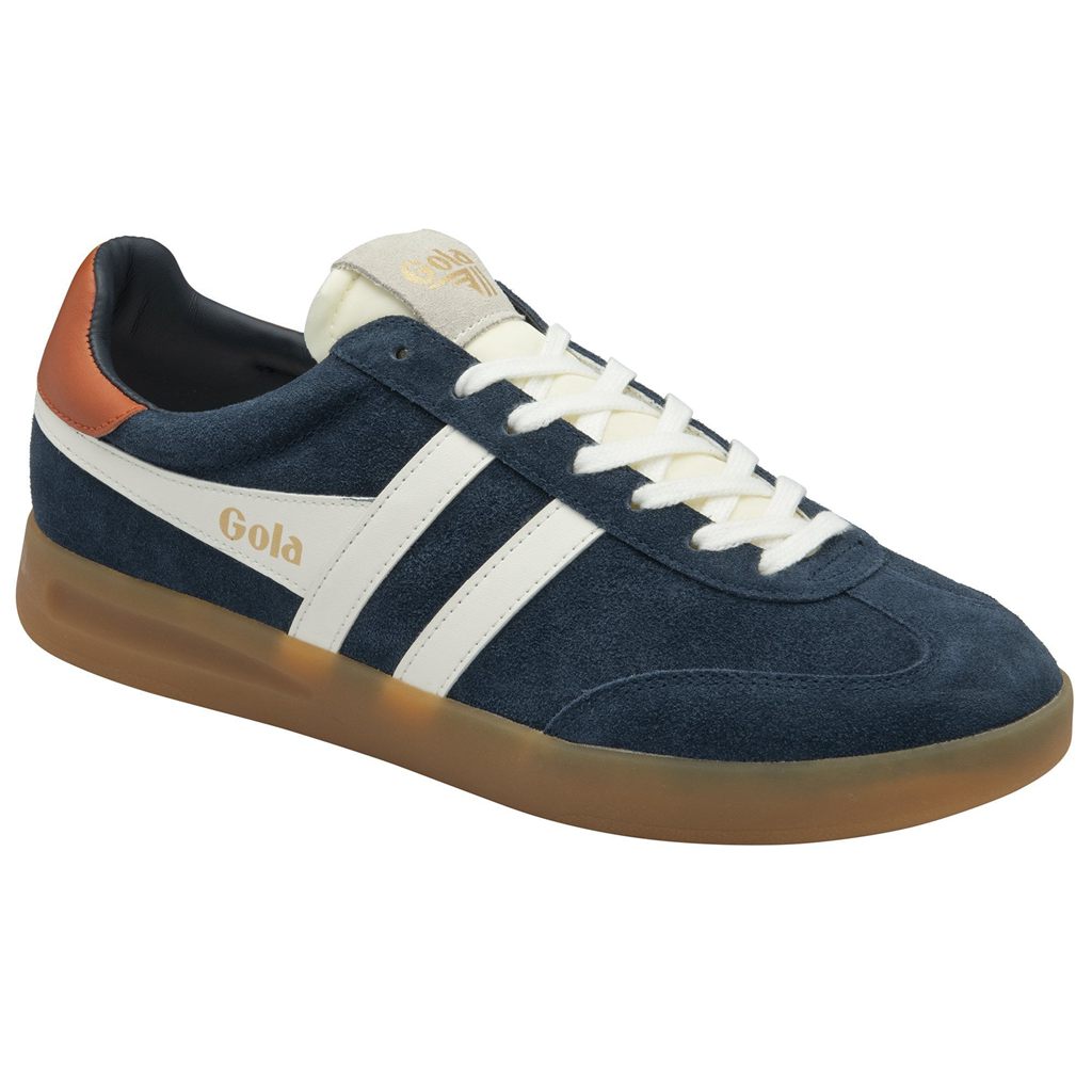 Gola Classics Cyclone Sneakers Mørkeblå Hvide Orange Danmark | RWZS09235
