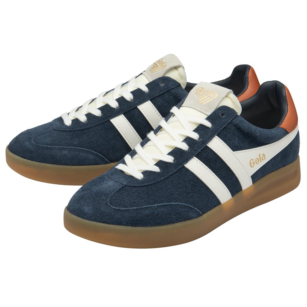 Gola Classics Cyclone Sneakers Mørkeblå Hvide Orange Danmark | RWZS09235