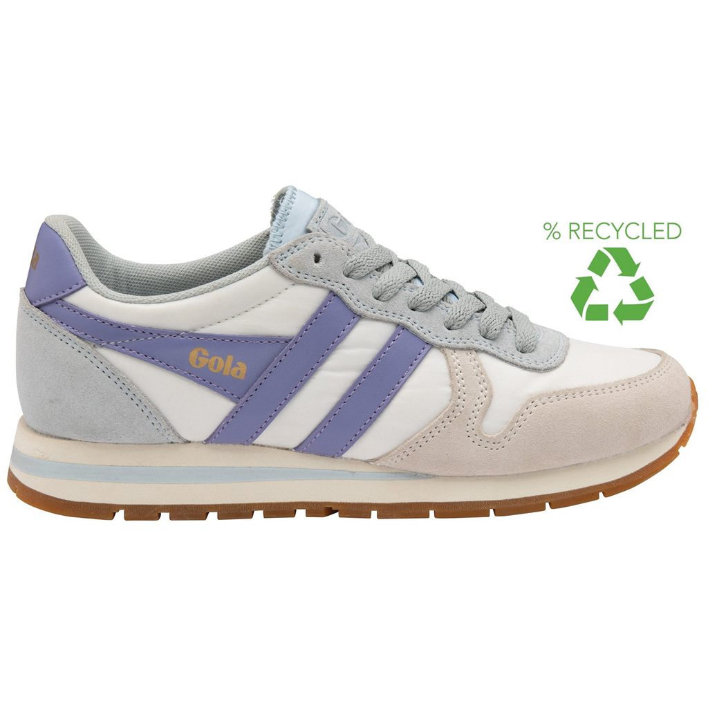 Gola Classics Daytona Chute Sneakers Hvide Blå Lavendel Danmark | WGQA19086