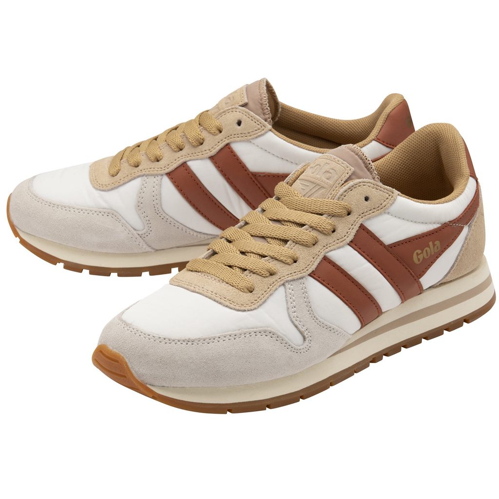 Gola Classics Daytona Chute Sneakers Hvide Orange Danmark | NYPJ54723