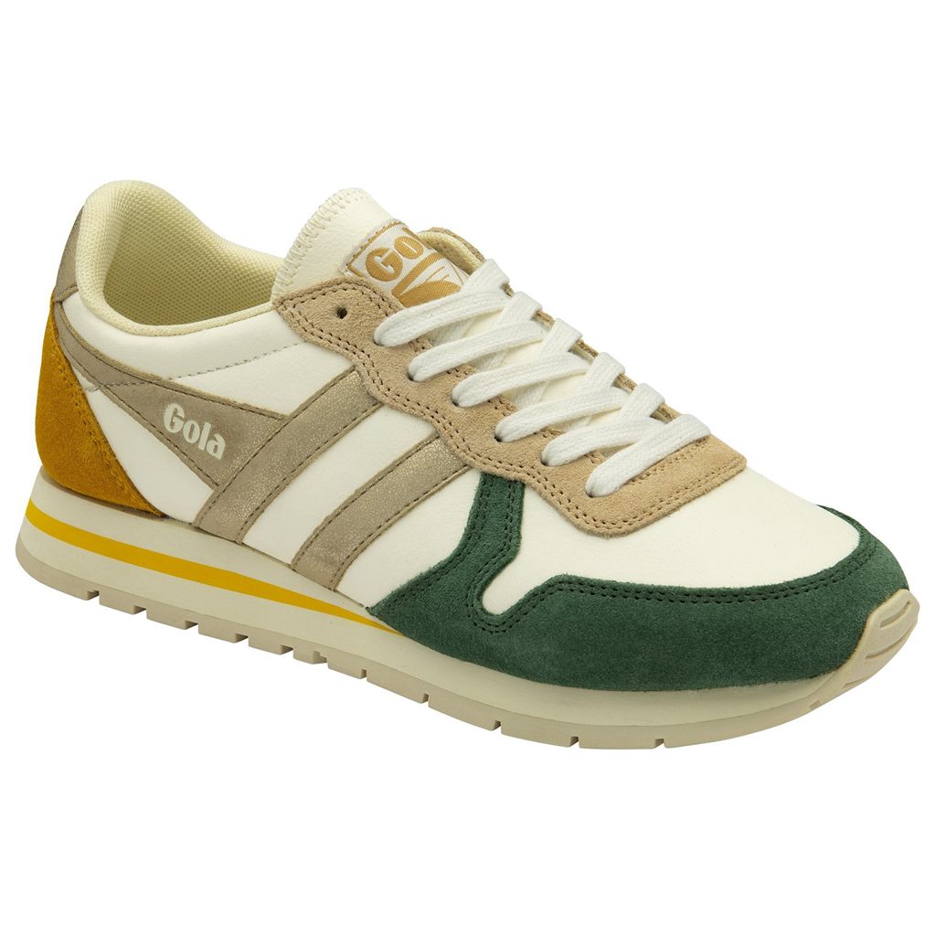 Gola Classics Daytona Quadrant Sneakers Hvide Guld Danmark | RBEL83596