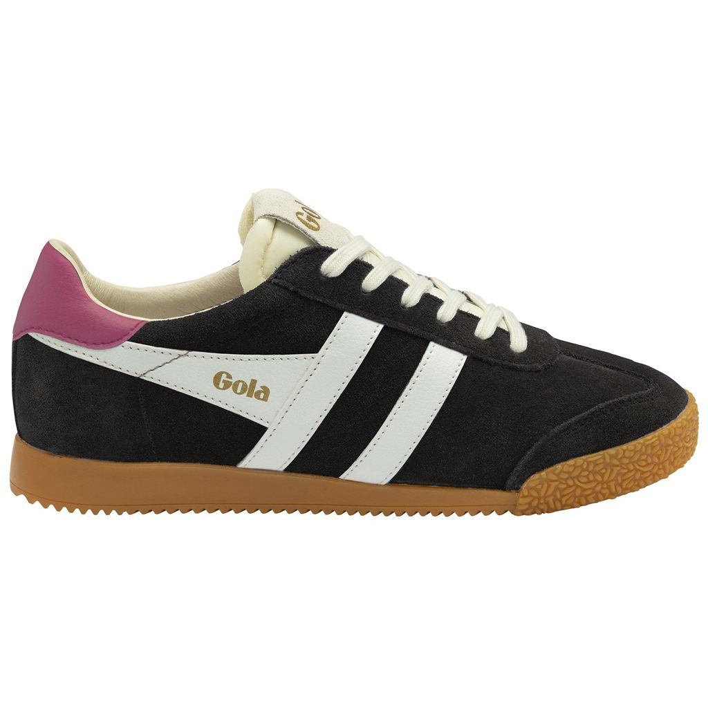 Gola Classics Elan Sneakers Sort Hvide Fuchsia Danmark | IQUT79084
