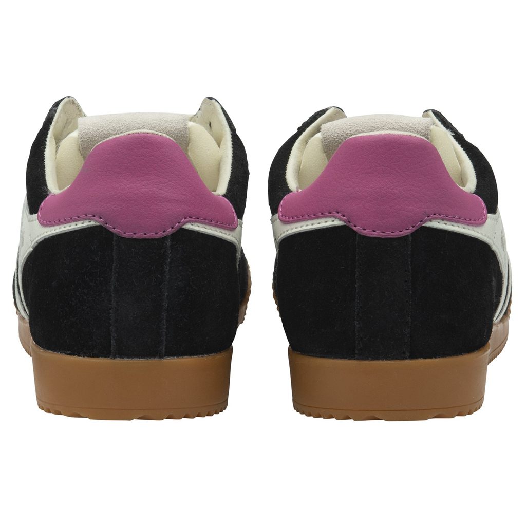 Gola Classics Elan Sneakers Sort Hvide Fuchsia Danmark | IQUT79084