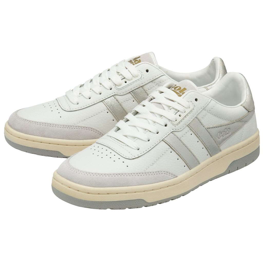 Gola Classics Falcon Mirror Sneakers Hvide Sølv Danmark | OCKZ70825