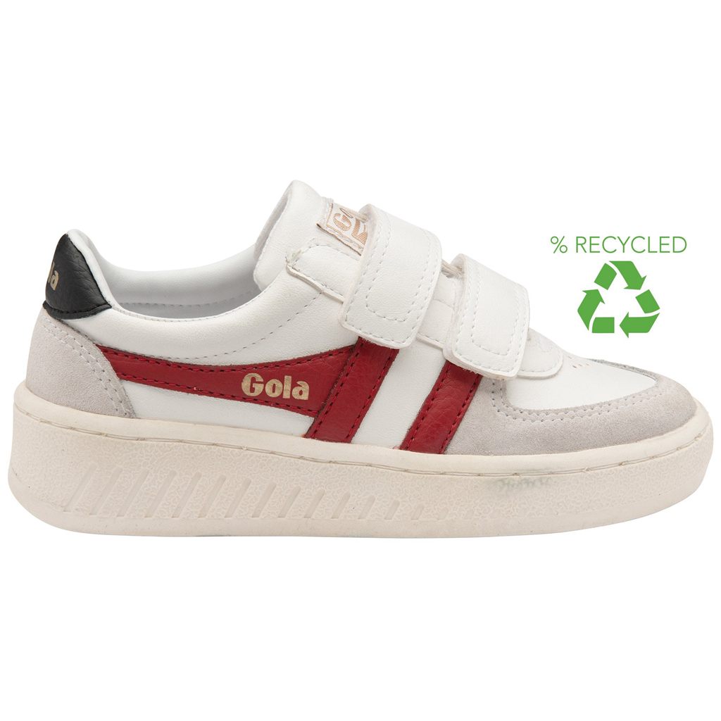 Gola Classics Grandslam Classic Strap Sneakers Hvide Dyb Rød Sort Danmark | MEDN35298