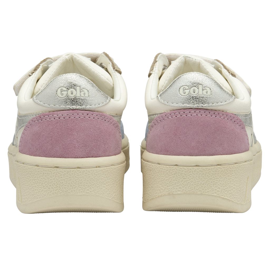 Gola Classics Grandslam Quadrant Strap Sneakers Hvide Sølv Danmark | IOFS64015