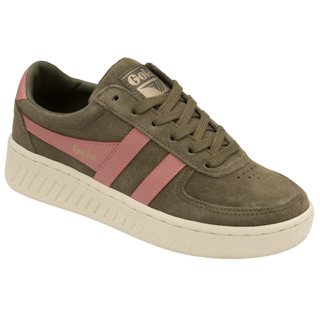 Gola Classics Grandslam Suede Sneakers Khaki Koral Lyserød Danmark | EIMD42568