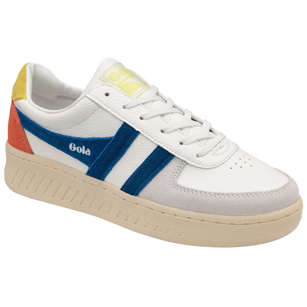 Gola Classics Grandslam Trident Sneakers Hvide Blå Danmark | RTWL78516