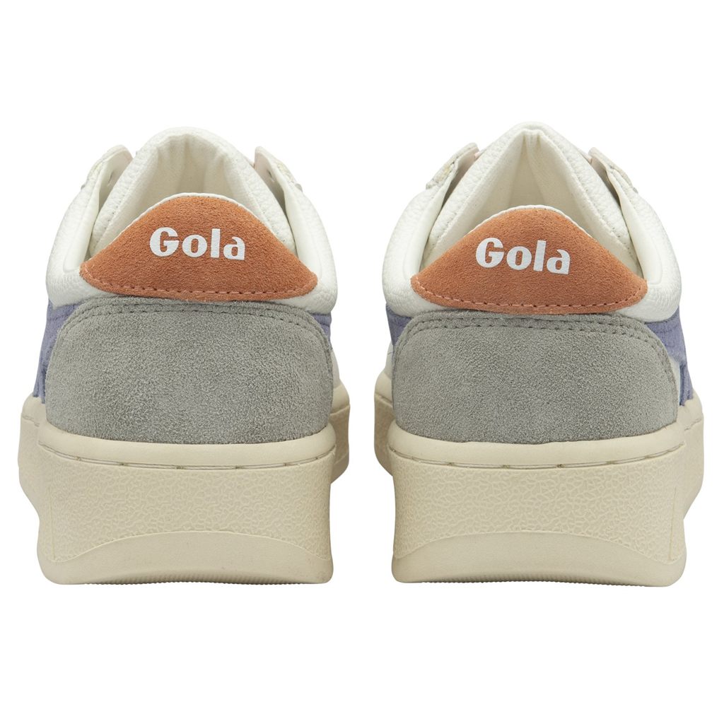 Gola Classics Grandslam Trident Sneakers Hvide Lavendel Danmark | HNEQ89730