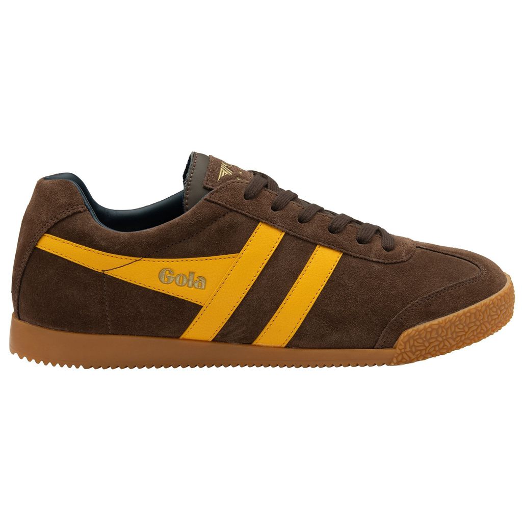 Gola Classics Harrier Suede Sneakers Kaffe Mørkeblå Danmark | CUOW51896