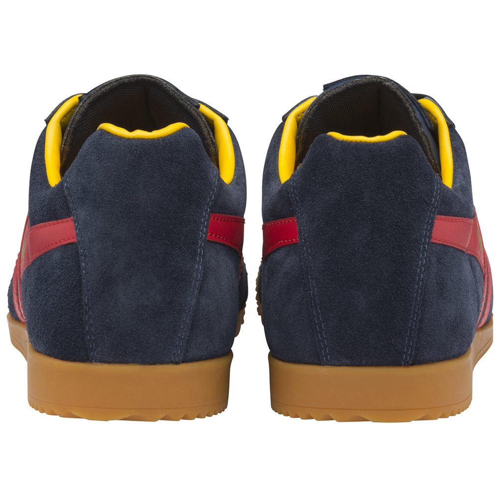Gola Classics Harrier Suede Sneakers Mørkeblå Rød Danmark | CYIX71529