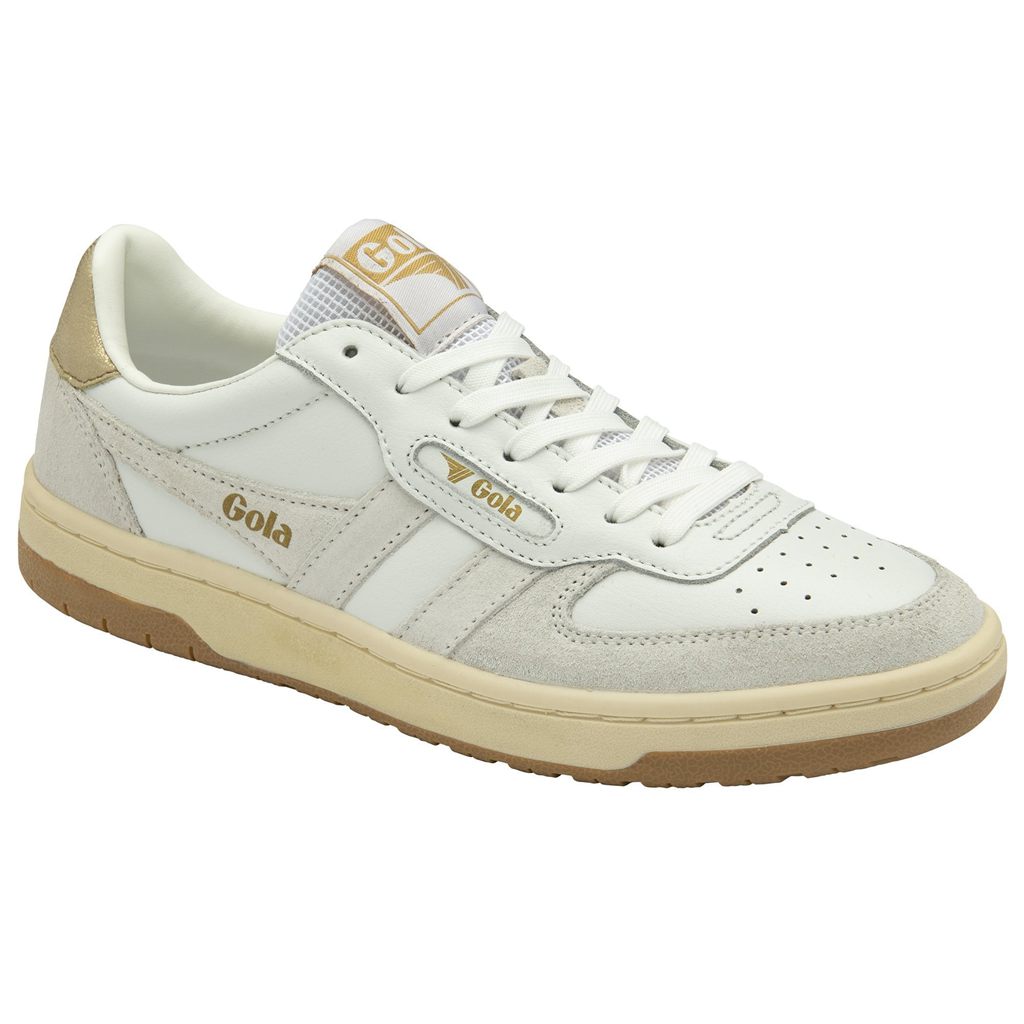 Gola Classics Hawk Sneakers Hvide Guld Danmark | UZTK25439