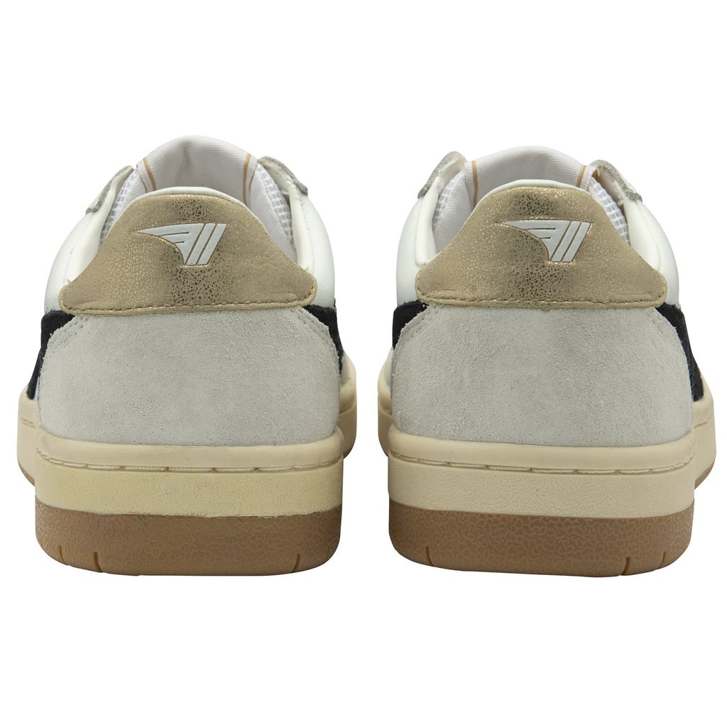 Gola Classics Hawk Sneakers Hvide Sort Guld Danmark | KGEL54196