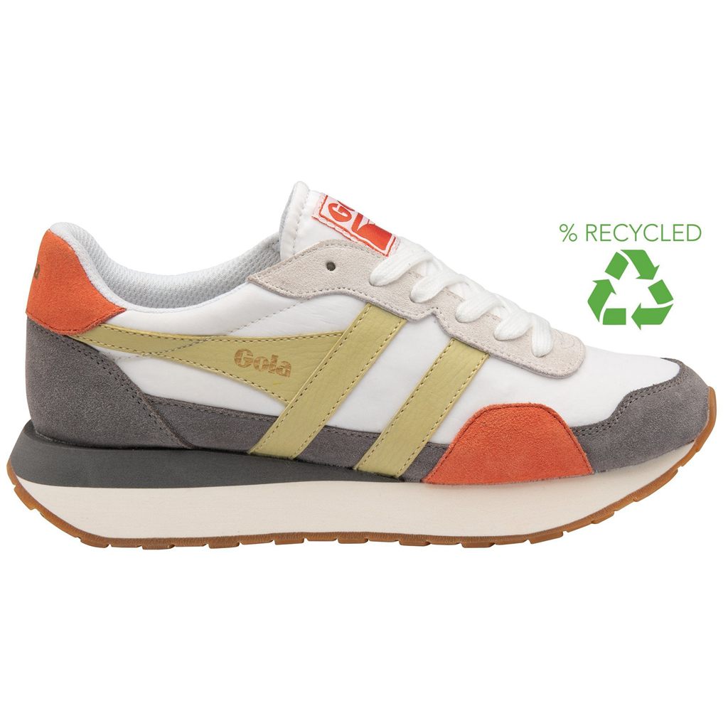 Gola Classics Indiana Sneakers Hvide Citron Danmark | KWET63041