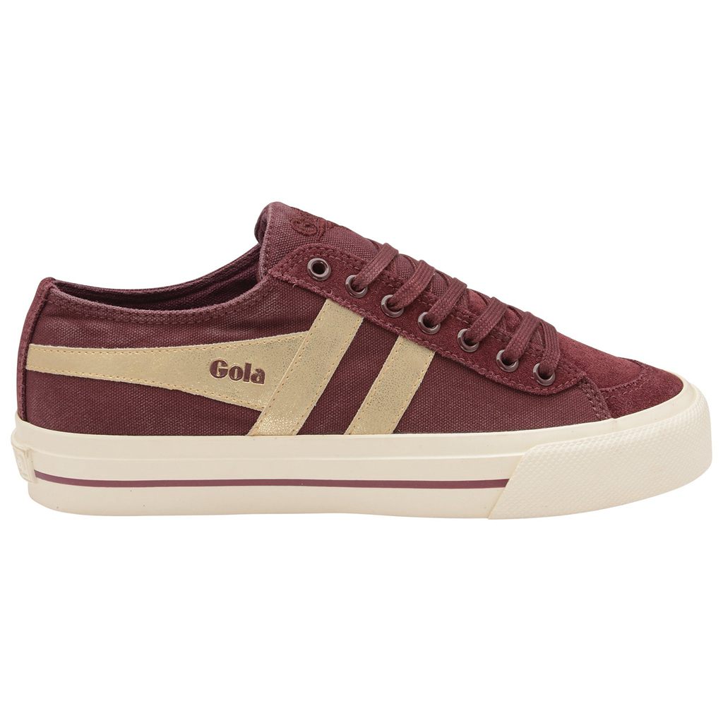Gola Classics Quota II Mirror Plimsoll Sneakers Guld Danmark | ELPC27136