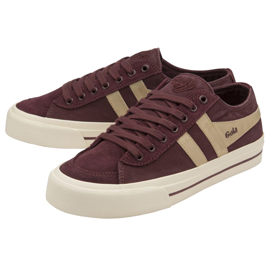 Gola Classics Quota II Mirror Plimsoll Sneakers Guld Danmark | ELPC27136