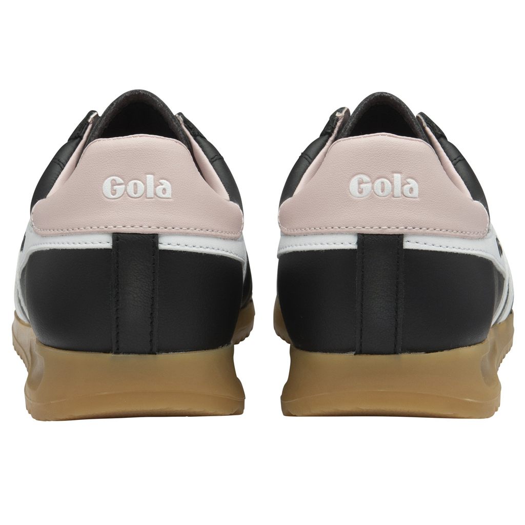 Gola Classics Stadium Sneakers Sort Hvide Lyserød Danmark | KSEG14276