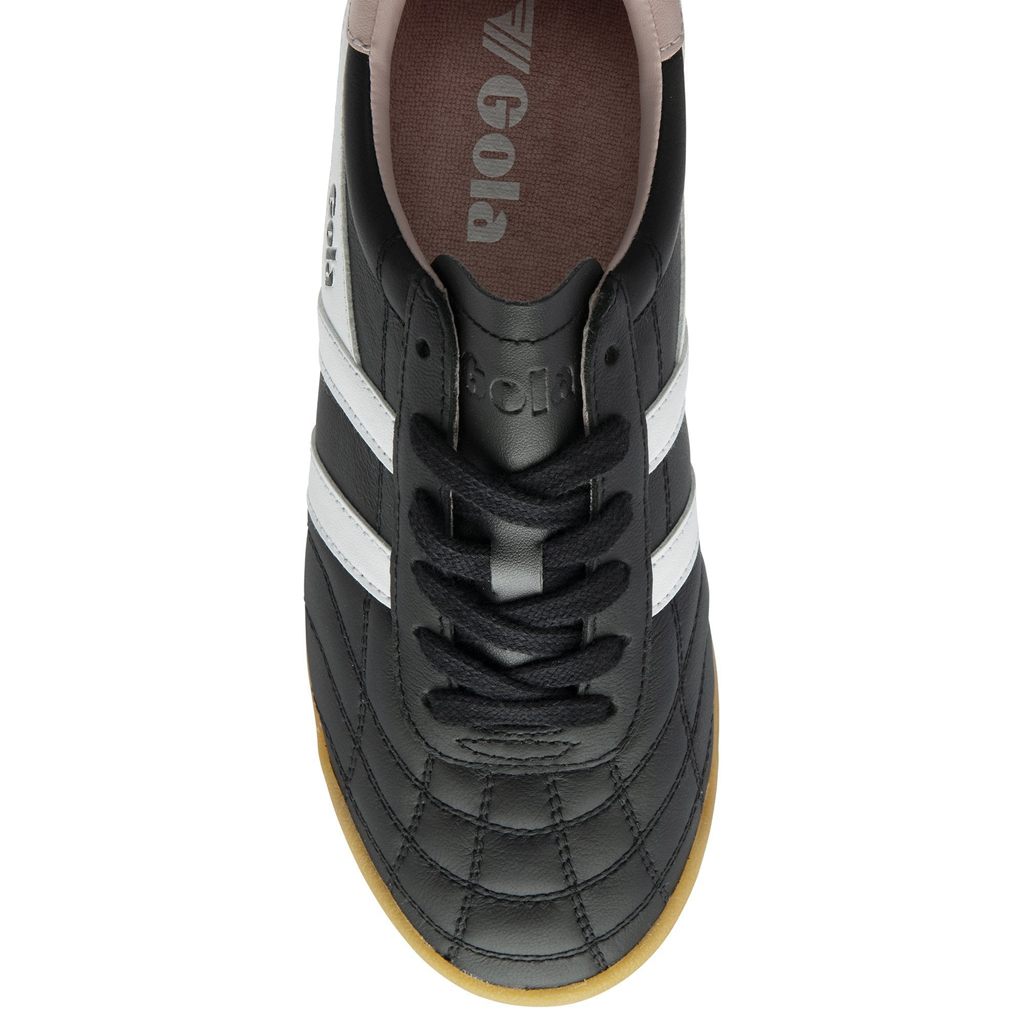 Gola Classics Stadium Sneakers Sort Hvide Lyserød Danmark | KSEG14276