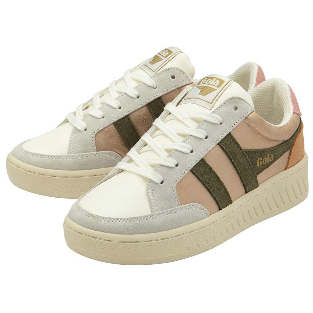 Gola Classics Superslam Blaze Sneakers Lyserød Guld Khaki Koral Lyserød Danmark | URTS82369