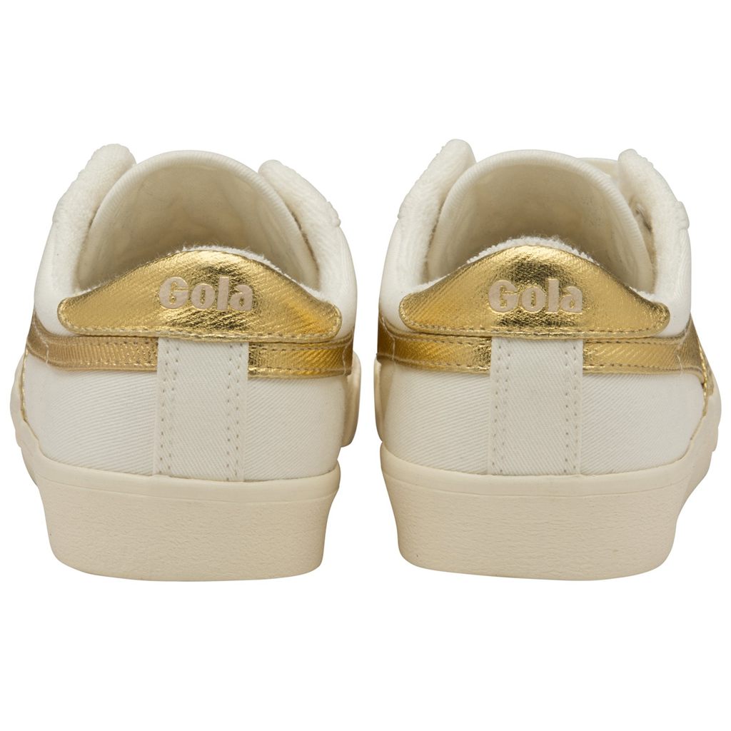 Gola Classics Tennis Mark Cox Sneakers Hvide Guld Danmark | WLAT75809