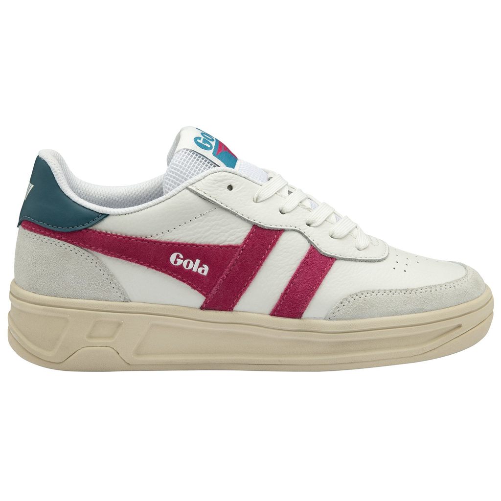 Gola Classics Topspin Sneakers Hvide Fuchsia Påfugl Danmark | WZHX08613