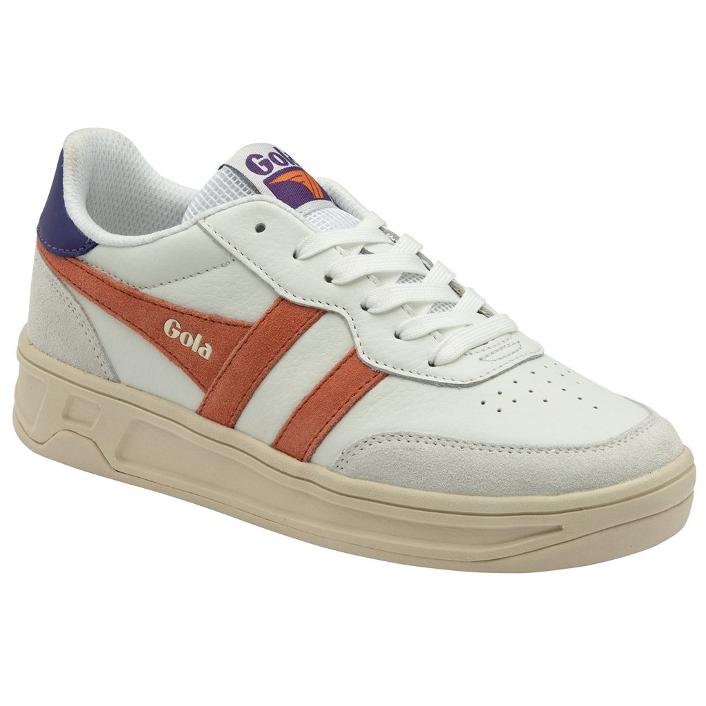 Gola Classics Topspin Sneakers Hvide Koral Kongeblå Lilla Danmark | HUPX43827