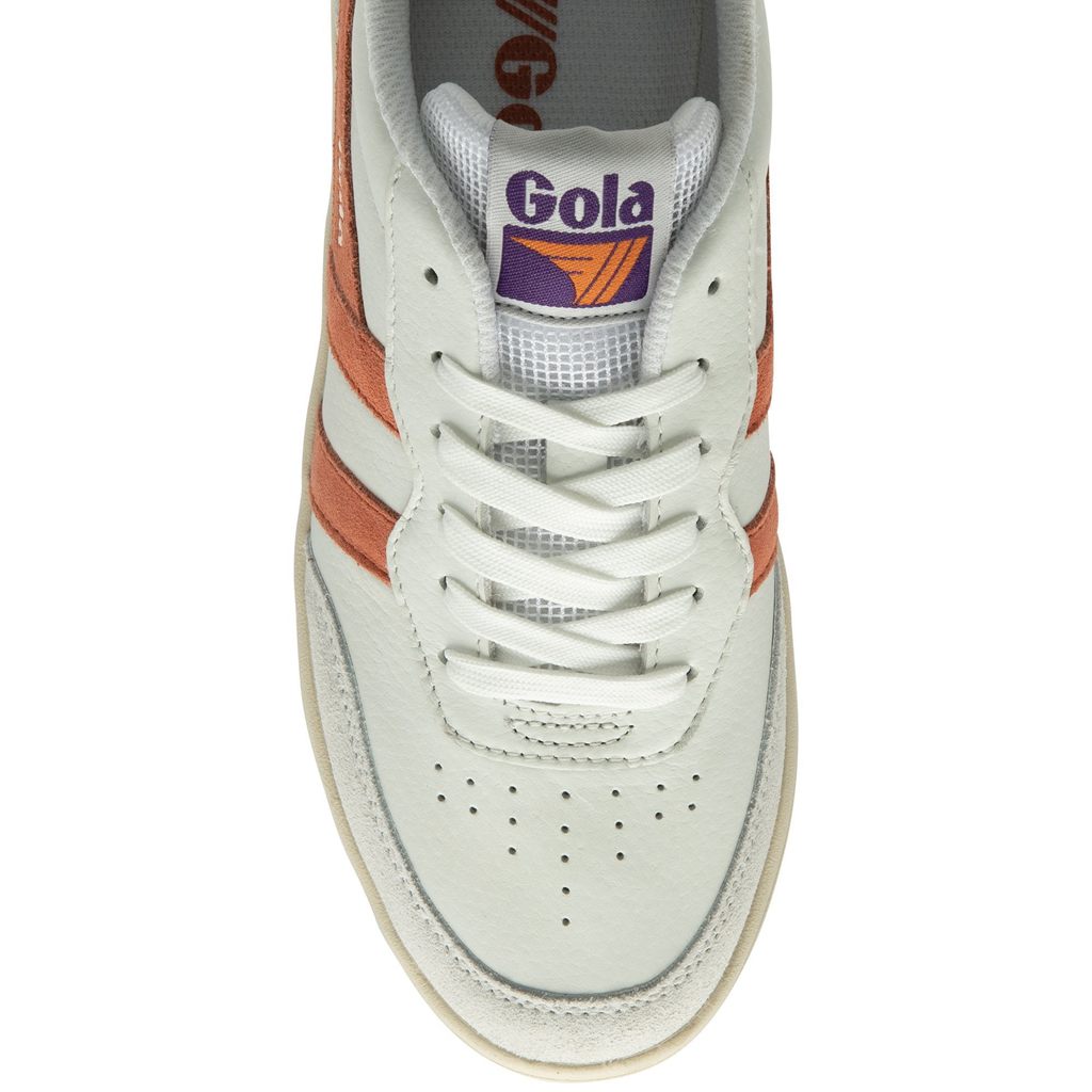 Gola Classics Topspin Sneakers Hvide Koral Kongeblå Lilla Danmark | HUPX43827