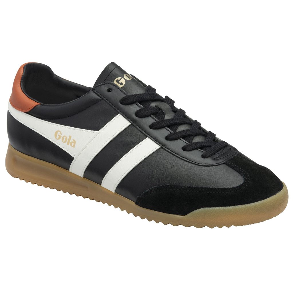 Gola Classics Torpedo Leather Sneakers Sort Hvide Orange Danmark | TZUO25376