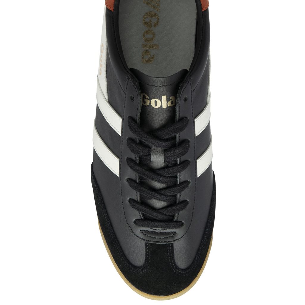 Gola Classics Torpedo Leather Sneakers Sort Hvide Orange Danmark | TZUO25376