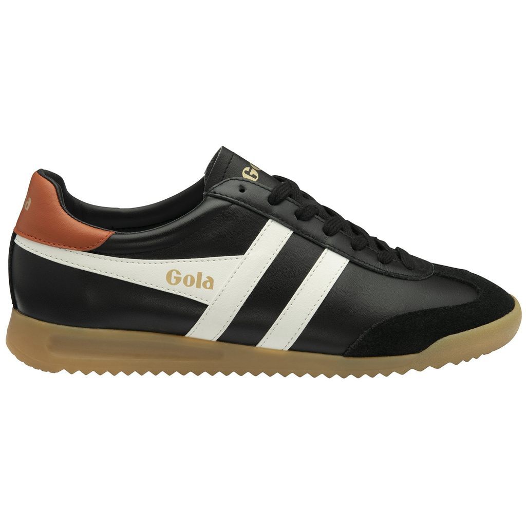 Gola Classics Torpedo Leather Sneakers Sort Hvide Orange Danmark | TZUO25376