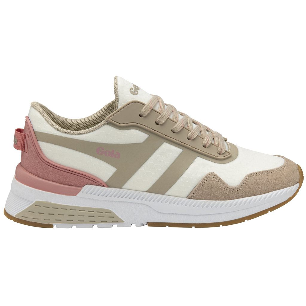 Gola Performance Atomics Sneakers Hvide Grå Lyserød Danmark | BXUP81256