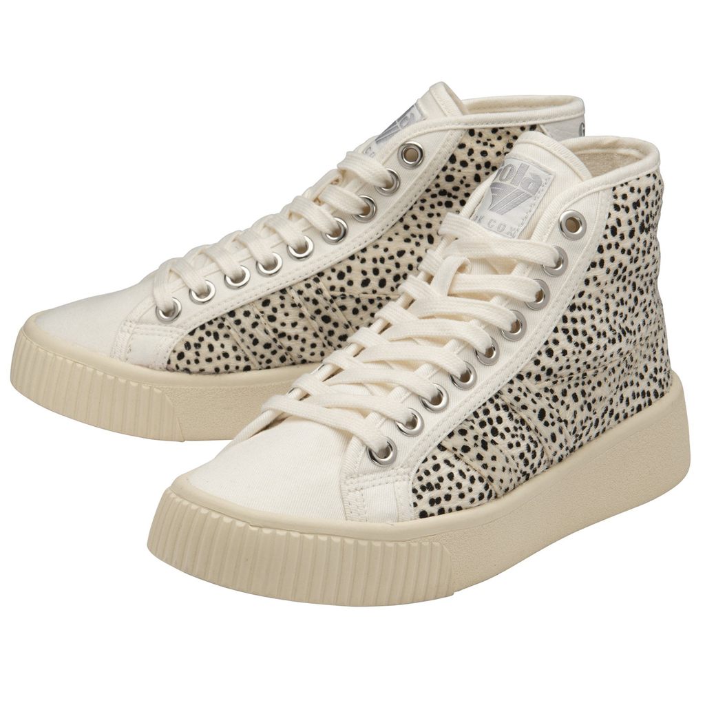 Gola Vegan Classics Baseline High Safari Sneakers Hvide Danmark | RUAO71953