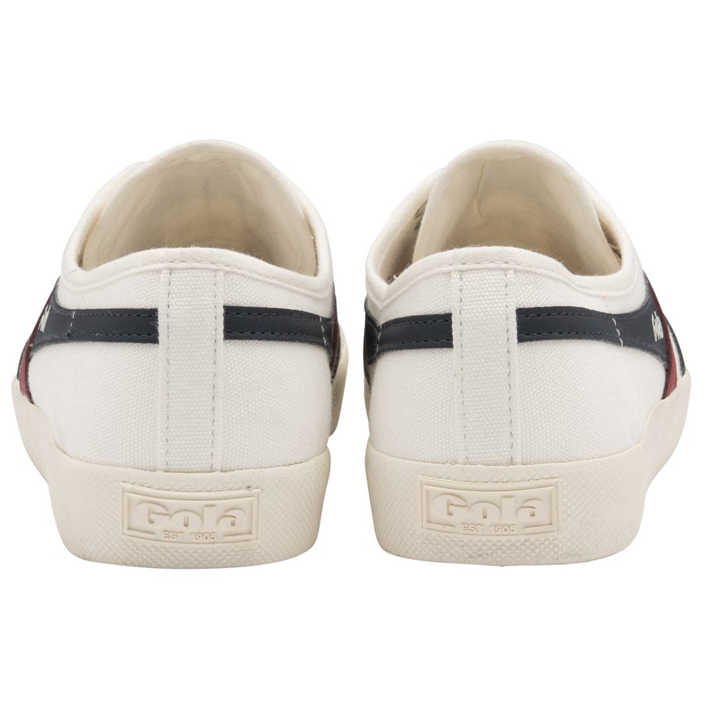 Gola Vegan Classics Coaster Slip Shoes Hvide Mørkeblå Rød Danmark | LSCQ45310