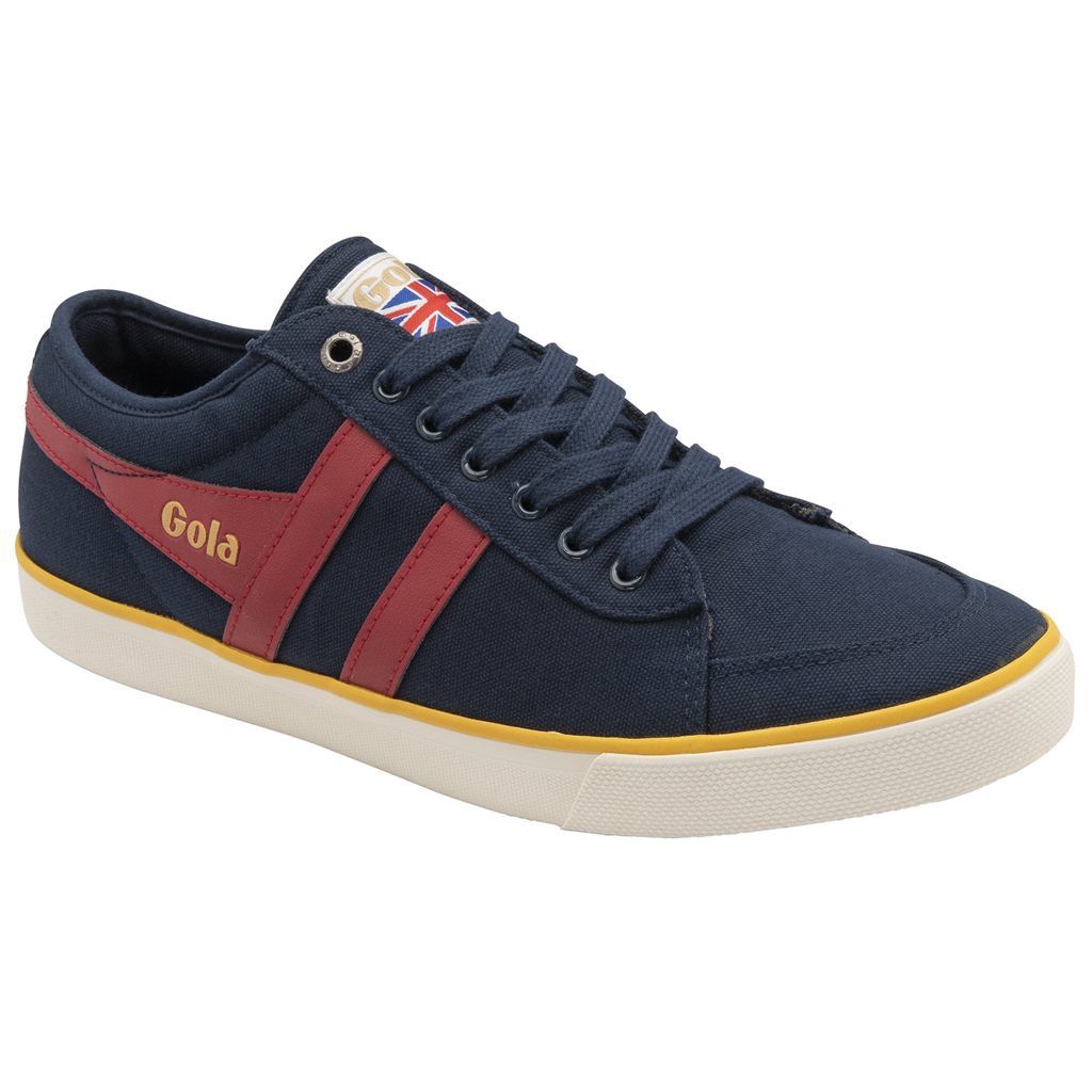 Gola Vegan Classics Comet Plimsoll Sneakers Mørkeblå Dyb Rød Danmark | IRPA38759
