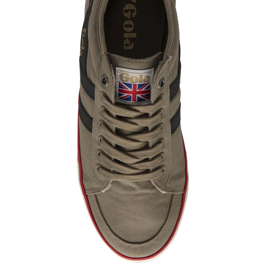 Gola Vegan Classics Comet Plimsoll Sneakers Sort Dyb Rød Danmark | KZJY47036