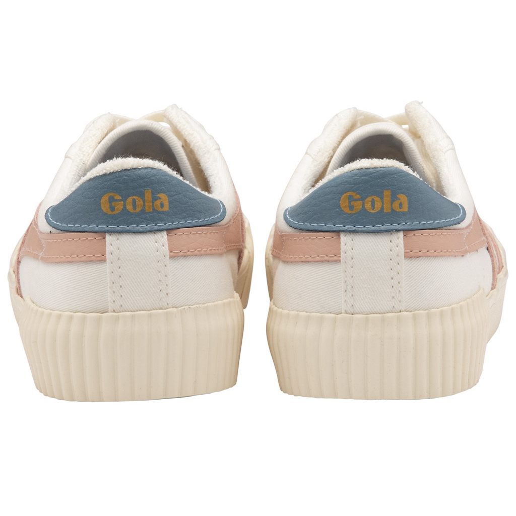 Gola Vegan Classics Rally Plimsoll Sneakers Hvide Lyserød Danmark | TOWK03416